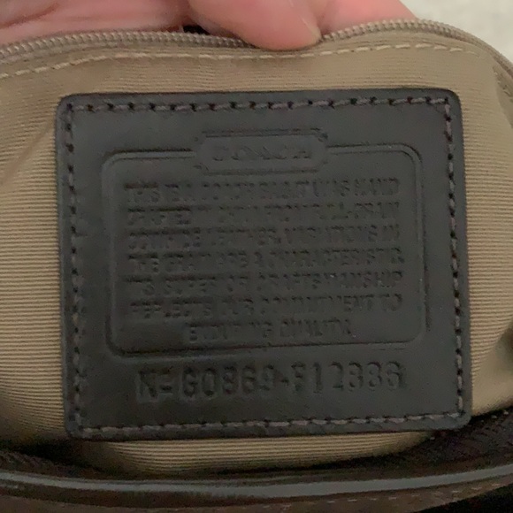 NWT COACH Factory Dark Brown Patent Leather Hobo Shoulder Bag - Picture 6 of 13